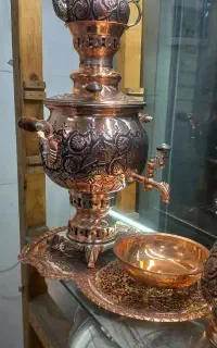 سماور مسی زغالی
