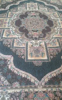 فرش ۱۲ متری ۷۰۰شانه تراکم ۲۱۰۰ سرمه ای