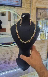زنجیر و گوشواره (14.400 گرم)  ایران زمین