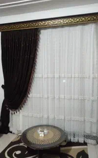 پرده  به همراه والن و کتیبه