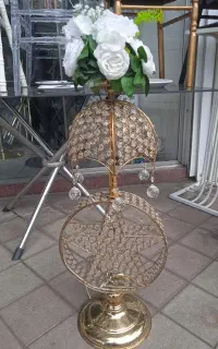 آباژور رنگ سیلور و طلایی