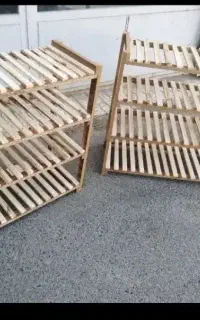 جا کفشی طبقاتی چوبی جادار و قابل ارسال درب منزل
