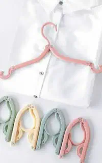 چوب لباسی مسافرتی تاشو قابل حمل بسته 2 عددی