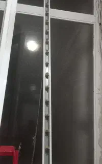 چوب پرده عمودی به همراه پرده