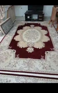 دوتا فرش زرشکی درحدنو 6مترین