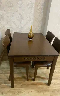 میز صندلی ناهارخوری چوب در حد