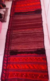 گلیم گبه دستباف عشایری طرح سنتی کاملا سالم
