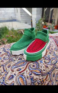 آموزش کفش بافی