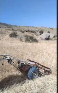 درو کردن با دستگاه دروگر