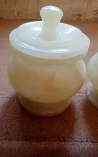 قندان پایه بلند سنگ مرمر اصل