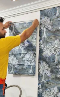 نصب کاغذ کفپوش اقتصادی  قرنیز  پوستر ماربل
