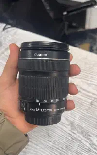 لنز 18-135 سری stm canon کنن
