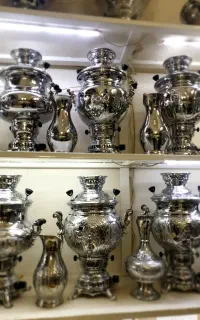 hhghسماور سه تیکه برنجی گازی ذغالی زغالی hhill