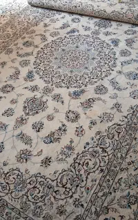 فرش ۶ متری نایین دستباف ۶ لایه
