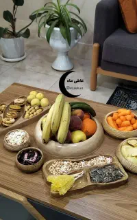 ظروف پذیرایی (سنگ مصنوعی طرح چوب)