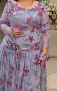 پارچه تور خامه دوزی