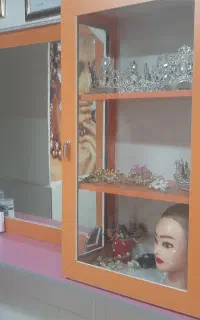 فروش دکور ملامینه آرایشگاه با آئینه