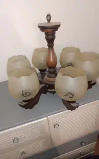 لوستر چوبی
