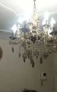 وسایل برنج میز تلویزیون لوستر ساعت آینه