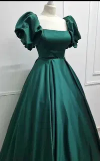 لباس مجلسی ساتن سبز