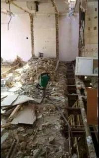 تخریب شالده و آهن کشی و استا بنای صفر تا صد