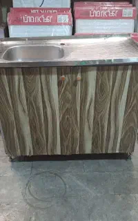 سینک وکابینت تک لگنه