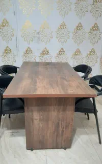 فروش میز ۲ متری اداری با ۴ صندلی اداری