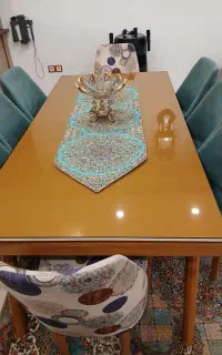 میز غذاخوری ۸ نفره شیک، سالم و تمیز