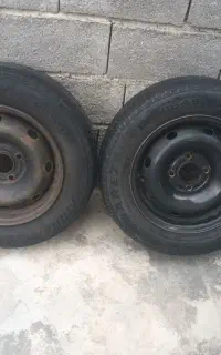 یک جفت رینگ و لاستیک پژو سایز ۱۴