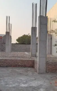 فروش زمین نیم ساز فوندانسیون چهارطبقه