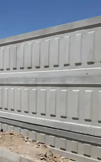 دیوار بتنی کرکره‌ ای دو طرفه