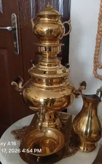 سماور ذغالی برنزی
