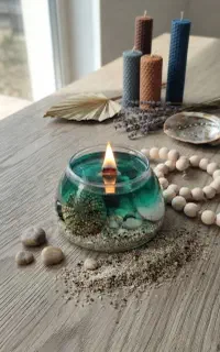 شمع دکوراتیو و اکسسوری بتنی