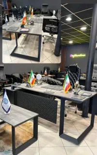 میزمدیریت کنفرانس مدرن کمجا فلزی/نیمست دفتری کانتر