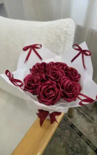دسته گل های روبانی گل مصنوعی و ماندگار