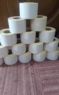 لیبل خام چسب دار ۵۰×۶۰ نصف قیمت به دلیل تغییر شغل