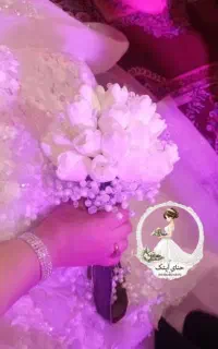 دیزاین حنا و دسته گل عروس