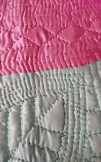 لحاف دوختنی پنبه ای، ساتن و مهره دوزی شده