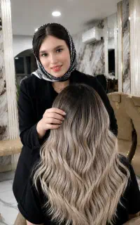 مدل رنگ لایت/ مدل مو/آموزش رنگ/مجازی/بالیاژ