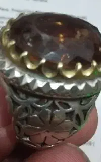 انگشتر نقره نگین الکساندر هفت رنگ گرمی450