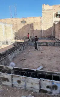 اوستا بنا اجرای ارماتوربندی سقف ستون کف دیوار چینی