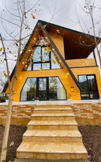 کانکس ویلایی کلبه سوئیسی چوبی