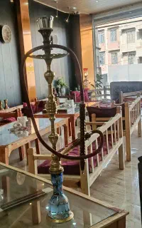 قلیان برنجی اصل پایه بلند
