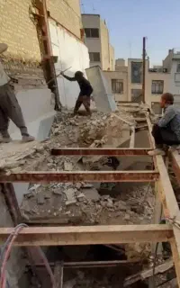 تخریب جزئ کلی کارگر تخلیه بار وجابه جایی حتی ازپله