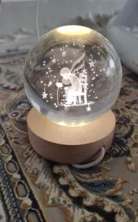 چراغ خواب گوی کریستالی طرح شازده کوچولو