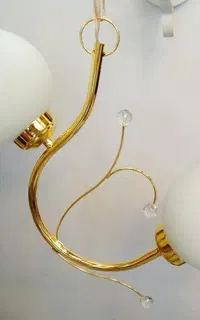 تولیدی لوستر قائم نور آویز دو 2 شعله مدل مر غابی