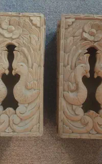 جای دستمال کاغذی چوبی خراطی شده