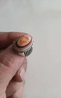 انگشتر  رکاب دست ساز نقره