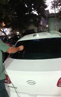نصب شیشه دودی آمریکائی کاورسقف اسپورت متین حتی محل