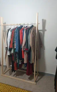 رگال چوبی لباس